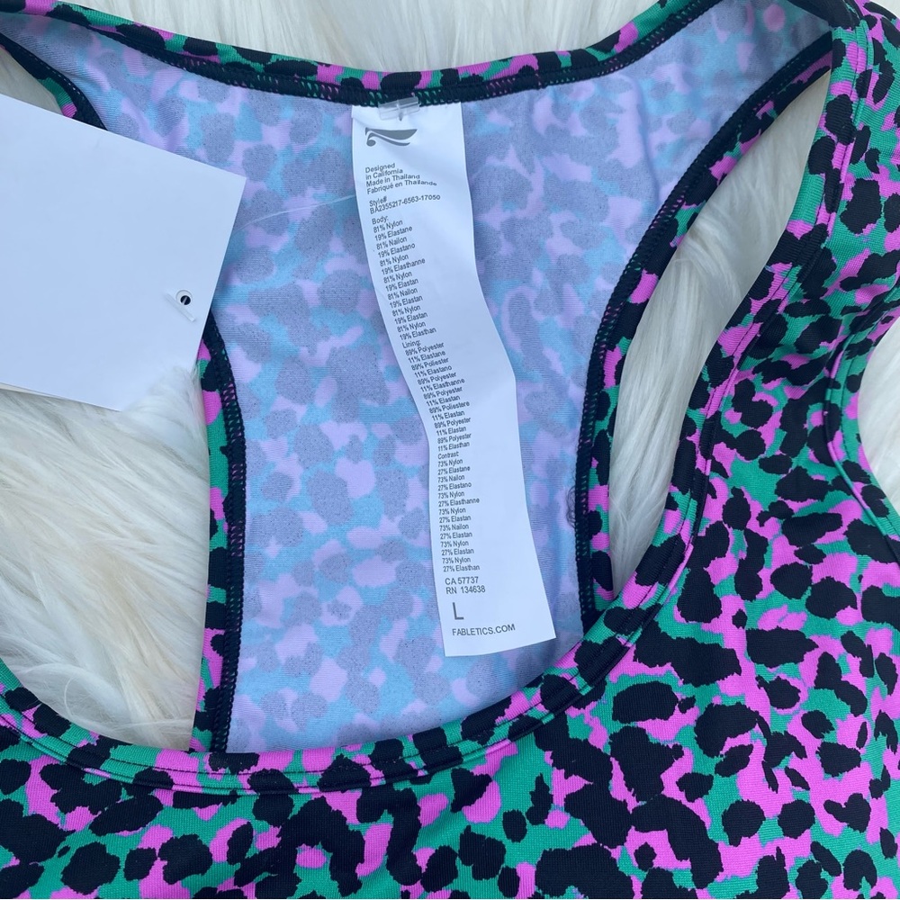 Fabletics Purple Cheetah Pattern Set - Picture 2 of 5
